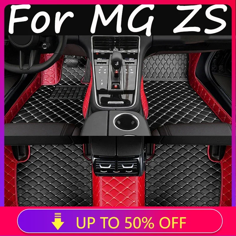 Non-hybrid Car Mats For MG ZS ZX ZST Astor ZS11 Crossover 2018~2022 Waterproof Floor Mats Push Button handbrake Car Accessories