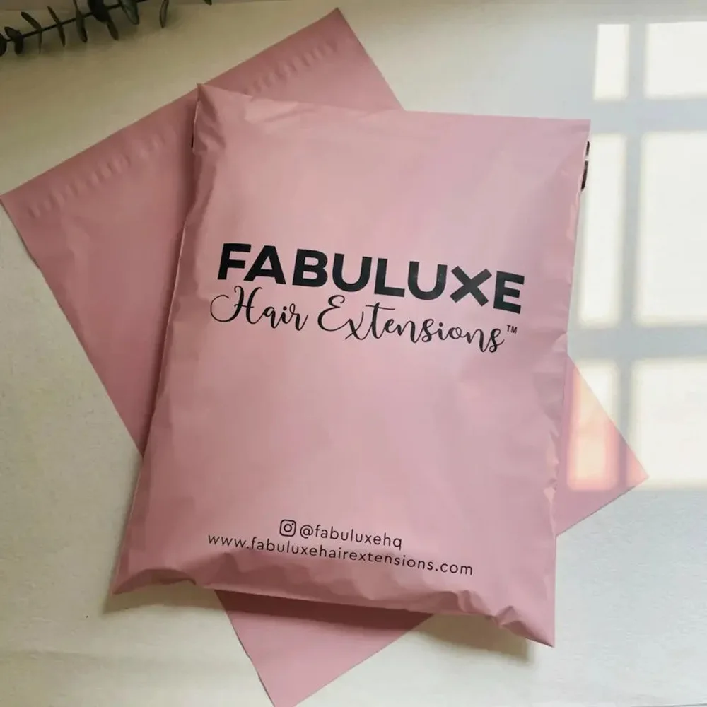 30/50/100 Stück rosa matte Express-Tasche, wasserdichte Versandtasche, Geschenktasche, Kleinunternehmen, Markenlogo, individueller Druck – Detail 11