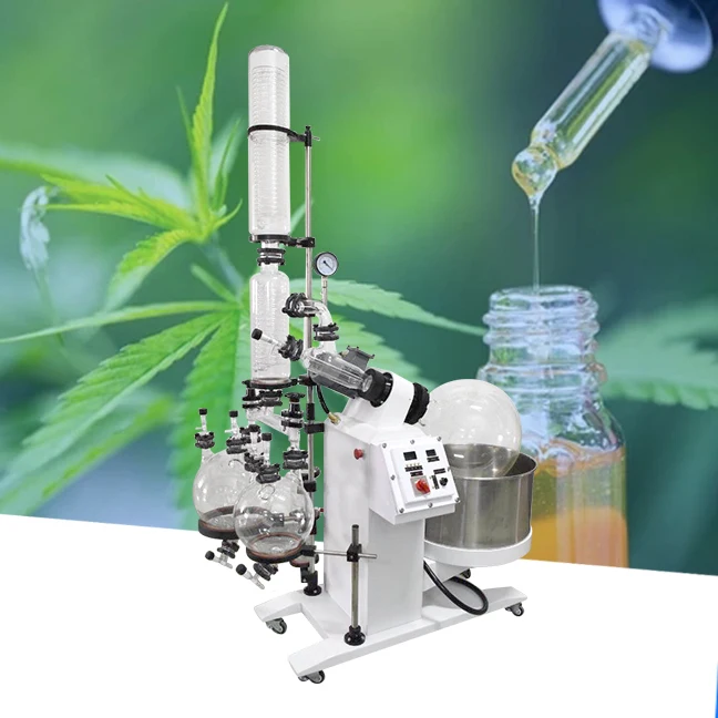 Penggunaan ganda alat distilasi lab Evaporator putar vakum alat distilasi crystalzer rotasi otomatis evaporator (rotovap)