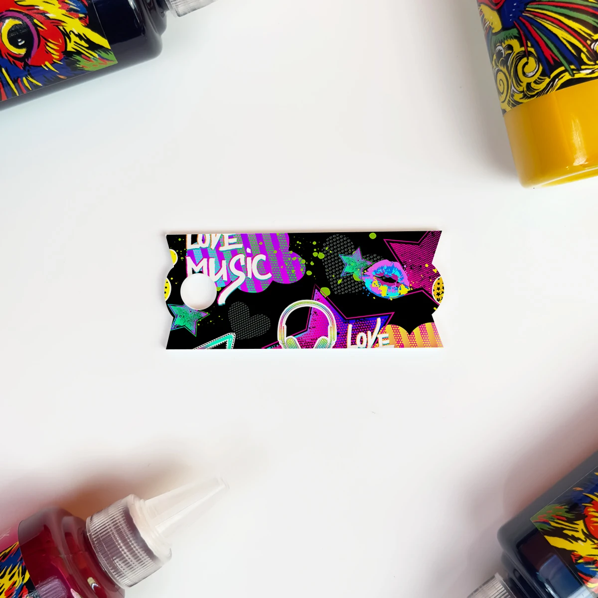 tag1-graffiti#046 CupTop Creations tumbler nameplate 40 oz , Water Bottle Cap Decoration