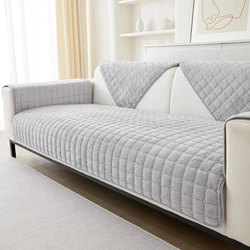 Velvet Sofa Cover Thicken Non-Slip Flannel Couch Cover Plush Plaid For Living Room Slipcover Warm Waterproof Furniture Protector