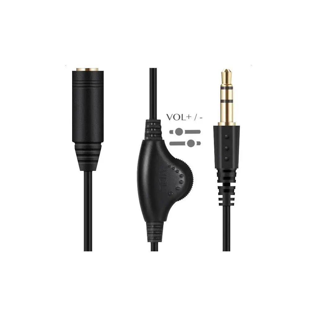 Cable de extensión de auriculares estéreo de 3,5 mm 1M para dispositivos móviles