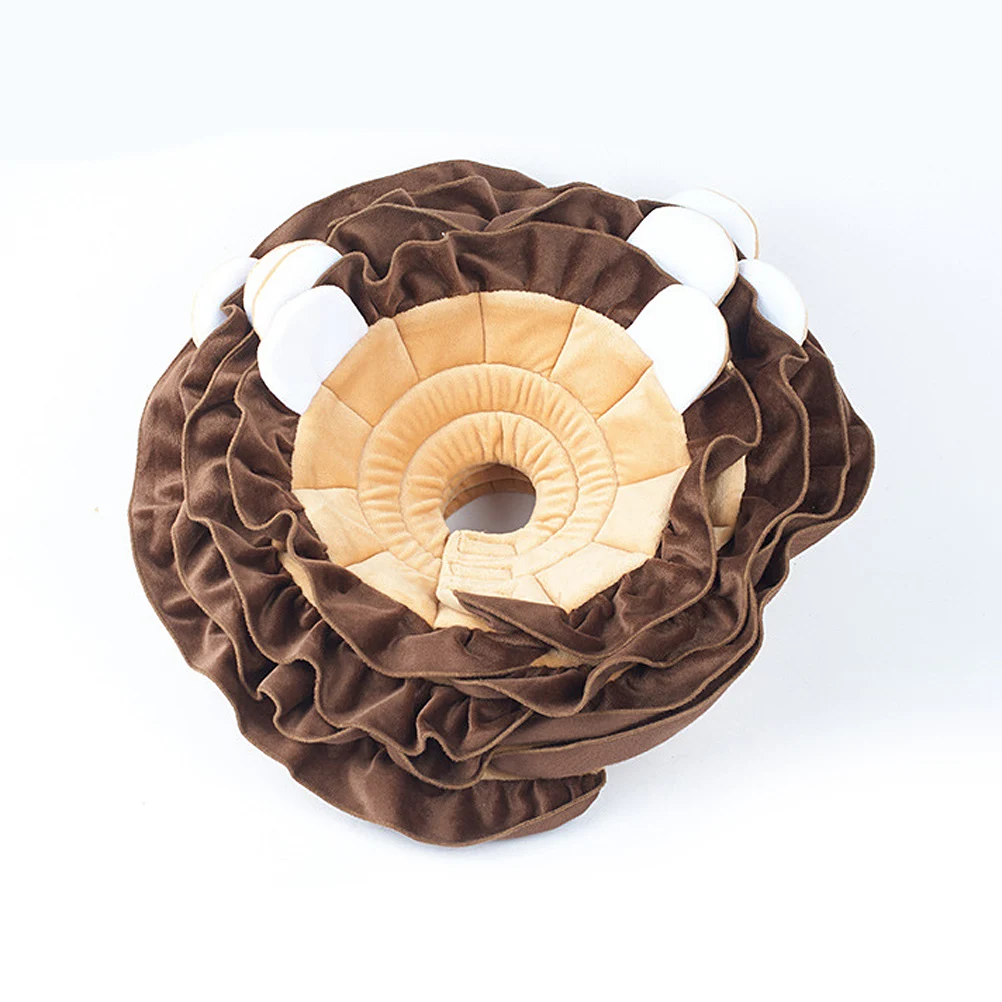 

Lion Style Recovery Set Dog Collar Elizabethan Necklace Pet Cloth Circular