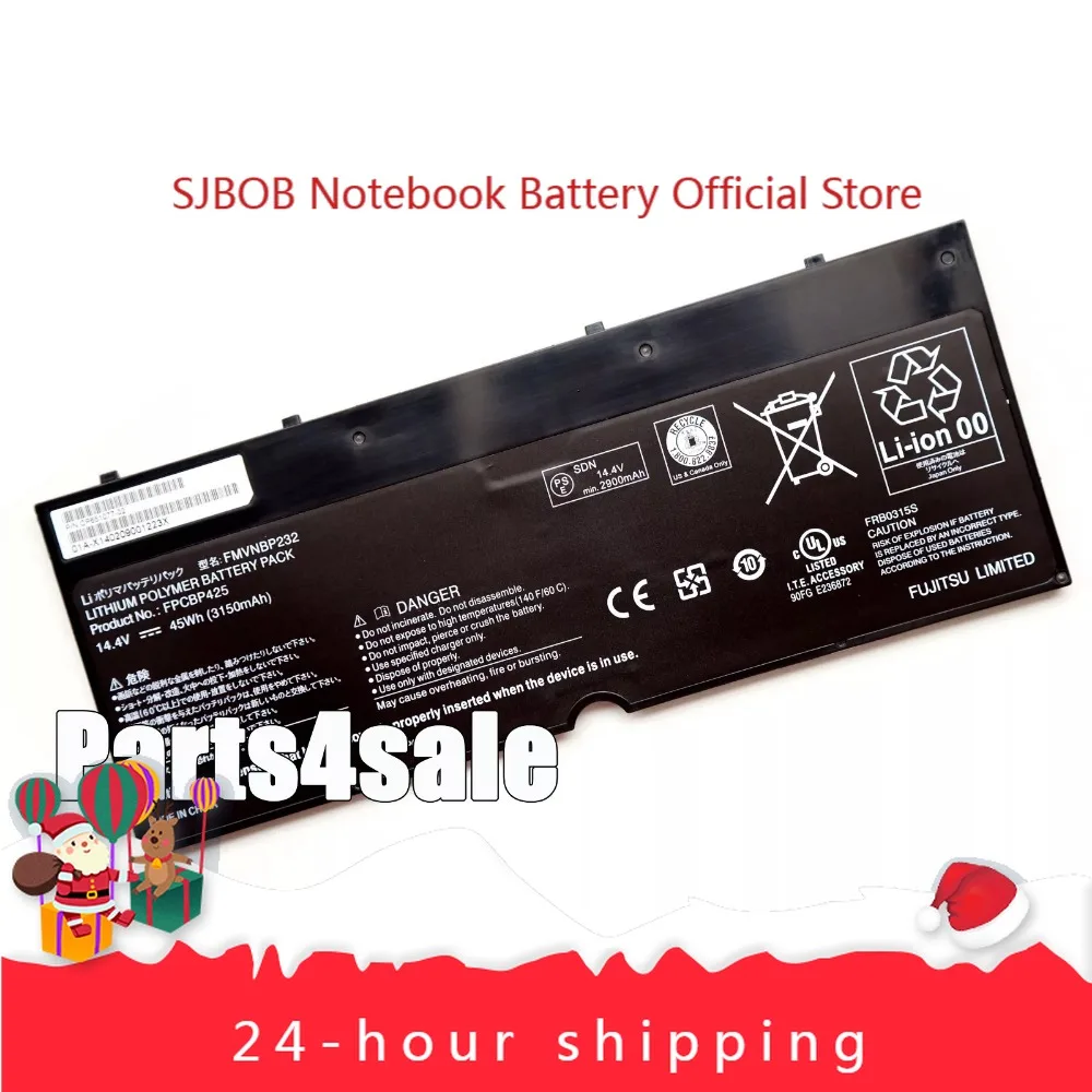 

Genuine FPCBP425 FMVNBP232 Battery for Fujitsu Lifebook U745 T935 T904U Series laptop battery