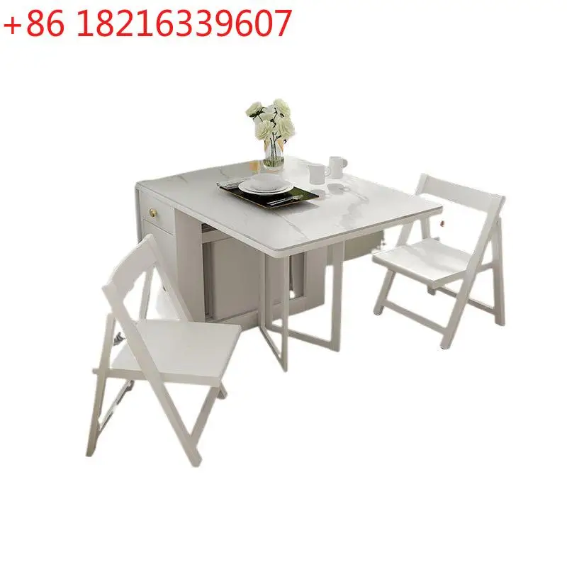 YAO solid wood folding simple rock slab rectangular multi-functional telescopic wall