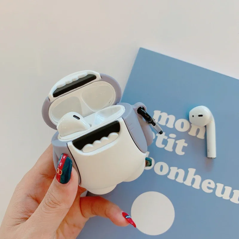 Чехол для AirPods Pro 2, силиконовый чехол Shark для Apple airpods pro 3, милый защитный чехол для airpods 1 2, сумка для беспроводной зарядки