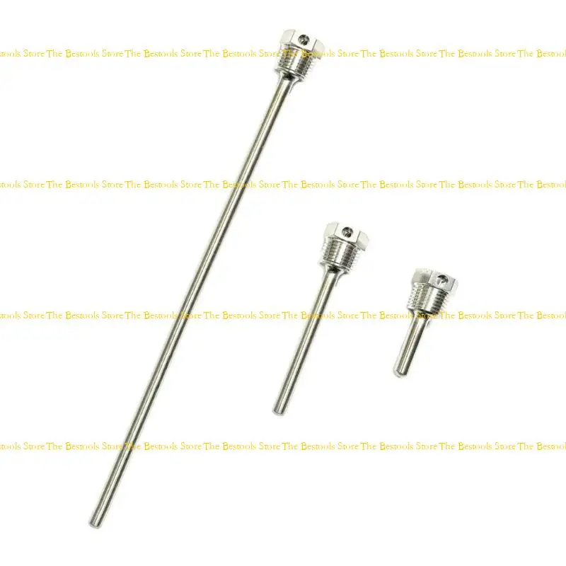 12pf 2pcs 50/100/300 mm Termowell inossidabile con chiusura a vite per sensori temperatura Termowell senza saldatura