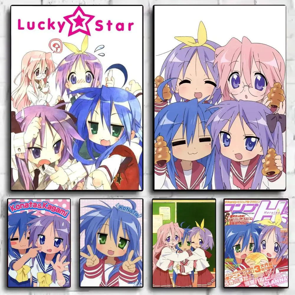 Comics L-Lucky Star Poster Modern  Wall Art Aesthetic Minimalist Bedroom Decor Cafe Home Gift