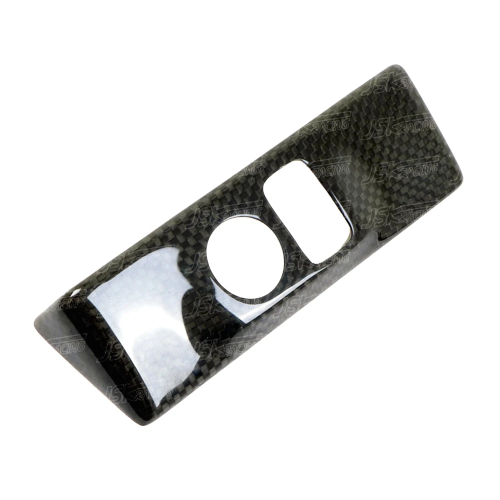 Rhd/Lhd Carbon Fiber Side Mirror Control Panel Stick Cover Trim For Nissan R35 Gtr 08-16