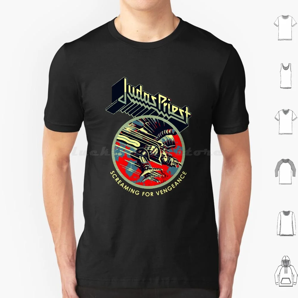 Kso ; + Camiseta de Judas Priest, camiseta de algodón 6xl, camiseta genial con vibra musical, concierto de la banda de Judas Priest, bandas de música alternativa