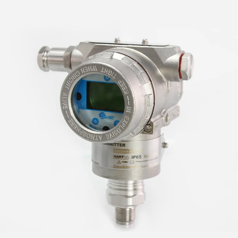 SENTEC PMD3051 smart differential 4-20ma pressure transmitter for liquid gas steam with HD LCD display