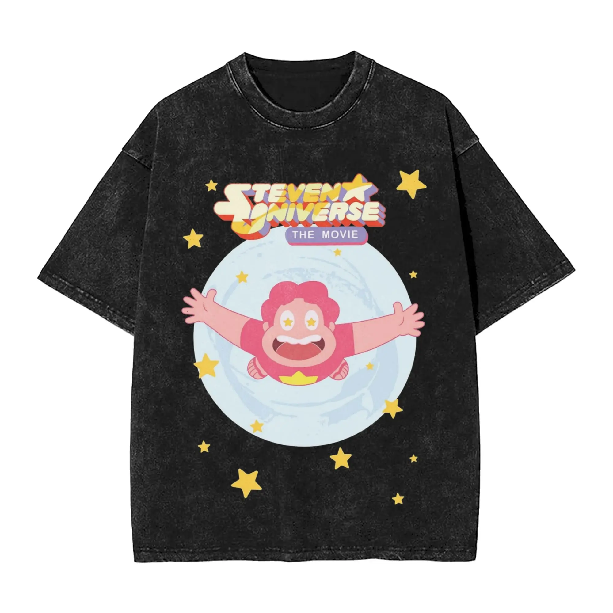 Stevens Universes The Movie Washed T Shirts Streetwear Hip Hop Retro T-Shirt  Tee Shirt for Men Women Short Sleeve Harajuku