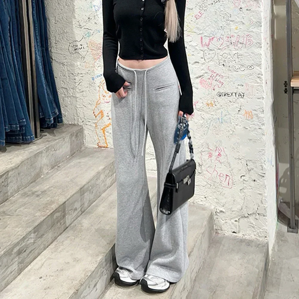 Pantaloni comodi da indossare tutti i giorni Pantaloni streetwear dritti slim Pantaloni tinta unita adatti a tutte le stagioni