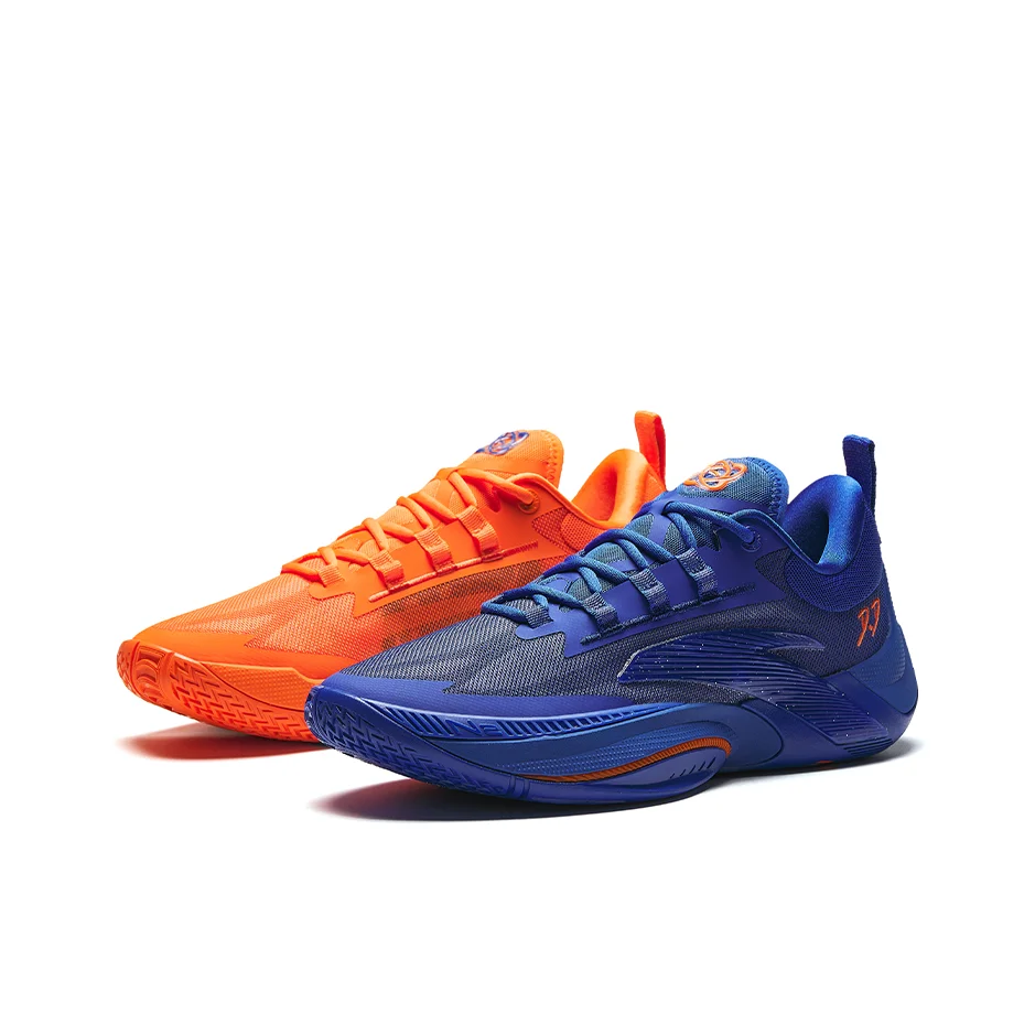 Anta Zap 1 Low top Full Length Nitrogen Technology Basketball Shoes Men's Blue Orange 912411110Q-8