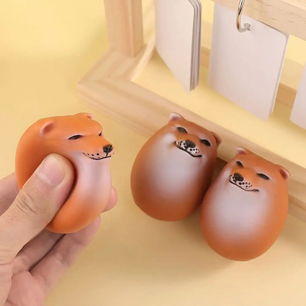 Eggs Shape Dog & Egg Union Decorations New Year Creative Realistic Dog Egg Decor PVC Egg Shiba Inu Ornament