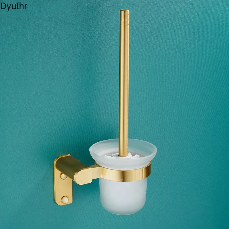 

1 шт., аксессуары для ванной комнаты, матовый золотой держатель для щеток, держатель для туалетной щетки, скандинавский держатель