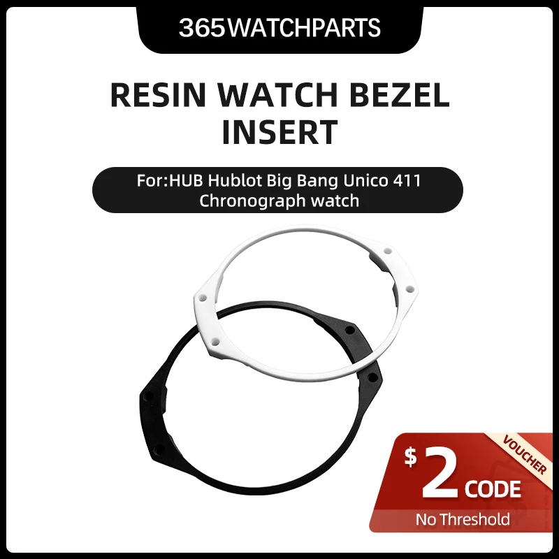 

Resin Washer Watch Bezel Insert for HUB Hublot Big Bang Unico 411 Chronograph Watch