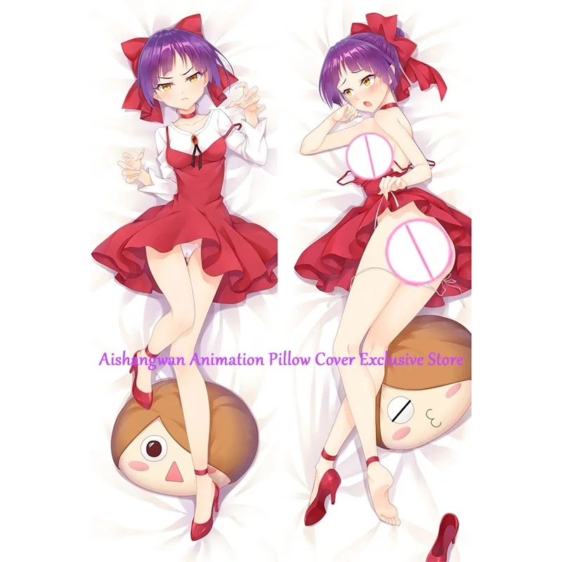 

Dakimakura Anime Pillow Cover Neko Musume Double Sided Print 2Way Cushion Bedding Festival Gifts Gifts