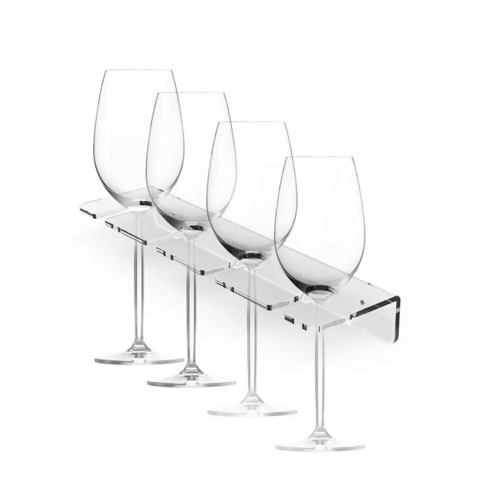 Champagner-Wandregal, Acryl-Weinglashalter für die Organisation zu Hause, Bar, Wandmontage unter dem Schrank für die Küche für zu Hause