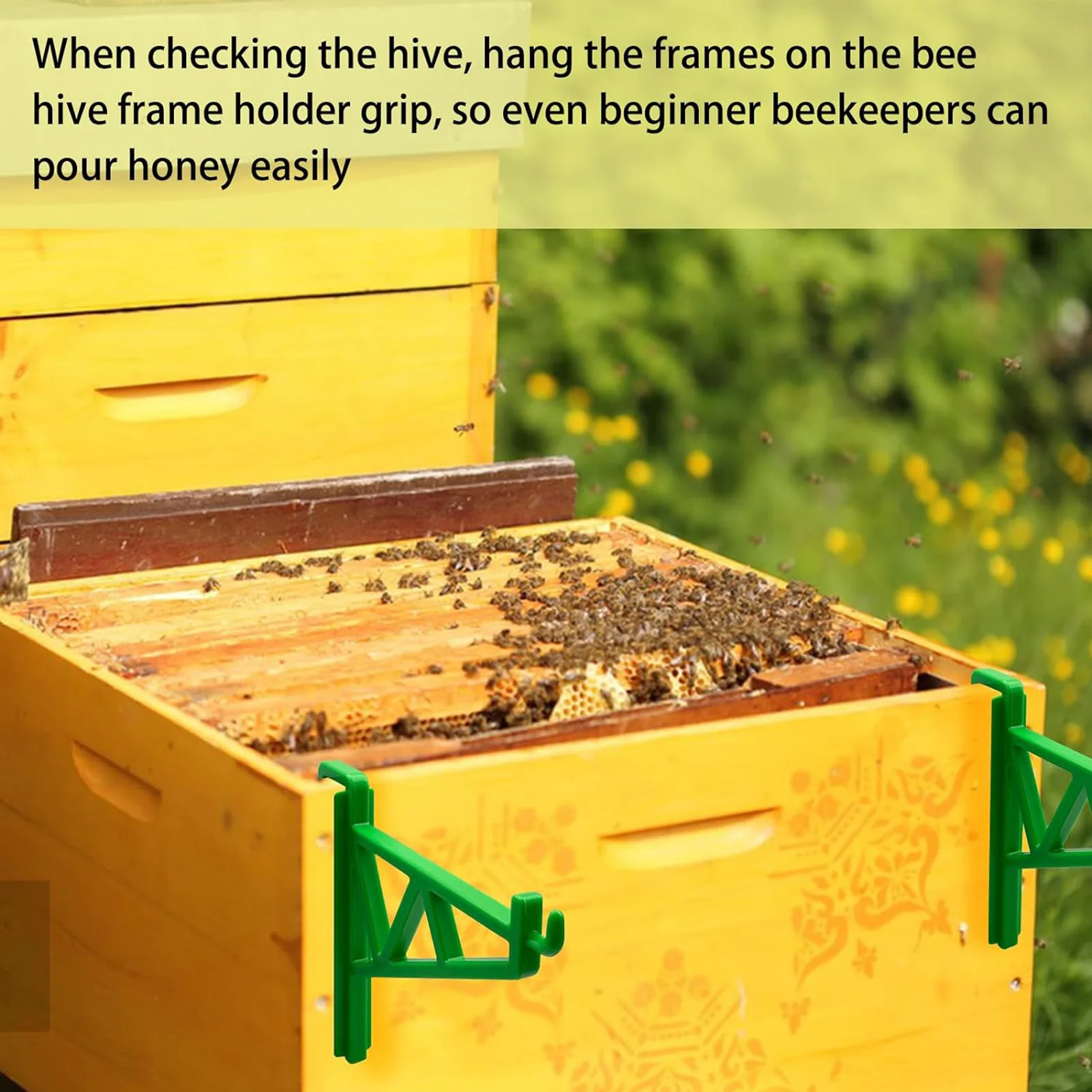 

Beehive Harvesting Holder Anti-Rust and Weather Resistant Holder for Outdoor Garden Beekeeper