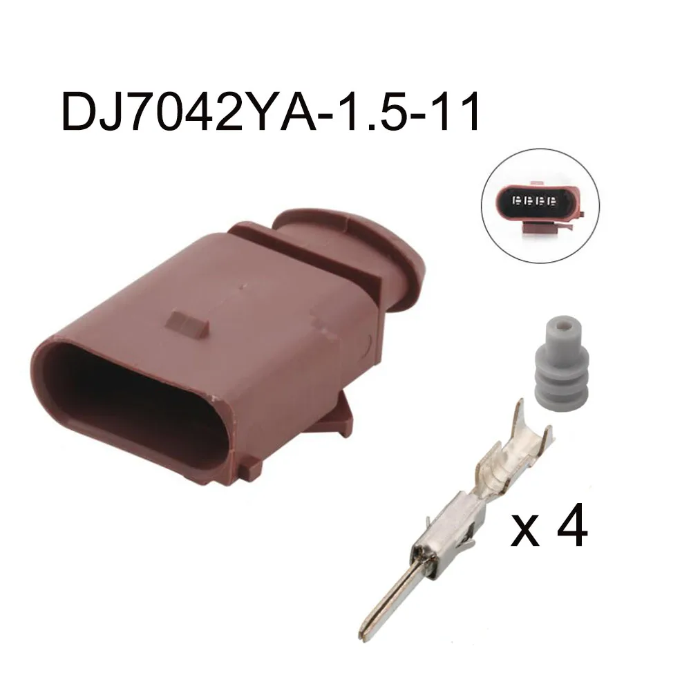 Imagem -05 - Conector de Cabo Impermeável Automático Plugue Automotivo Soquete Masculino Famoso Selo Terminal Pin 1k0973804 1j0973704 100set