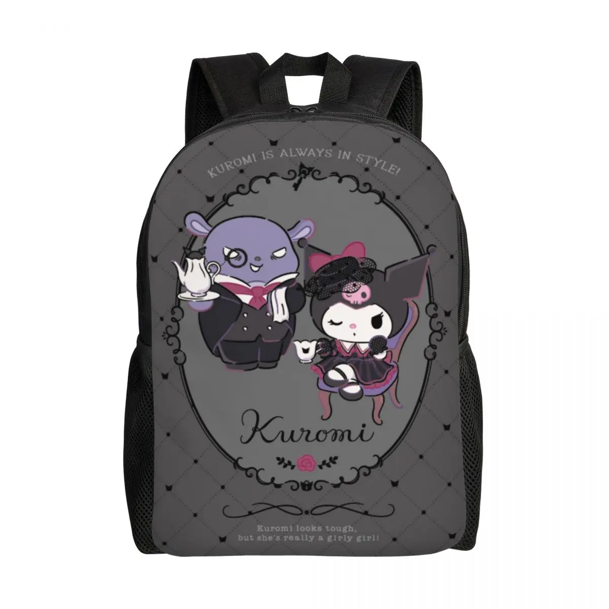 

Personalized Kawaii Kuromi Fashion Backpacks Men Women Fashion Bookbag for School College Cartoon Movie Bags