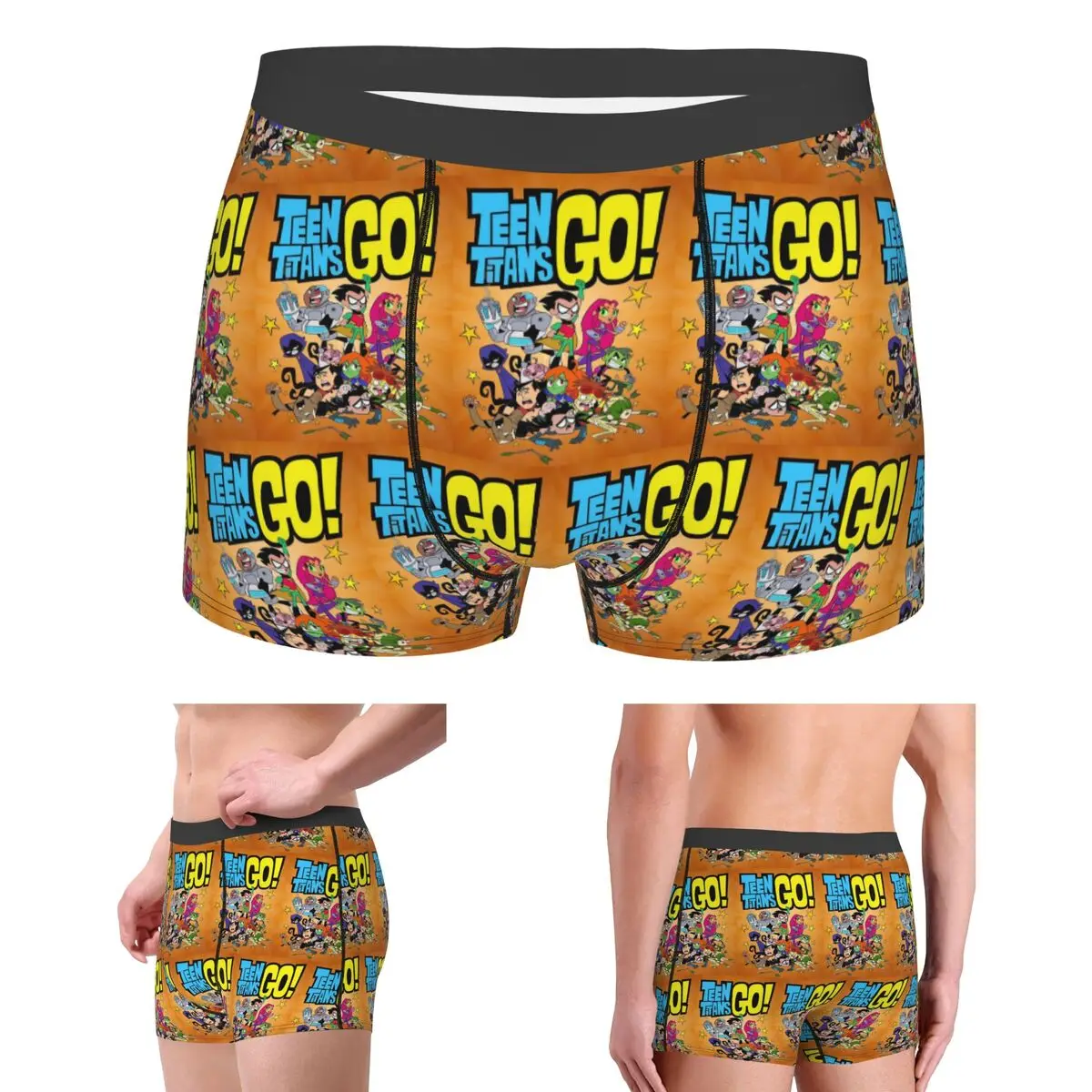 

Трусы-боксеры, шорты для подростков Titans Go Team, мужские дышащие трусы для Homme, мужской подарок бойфренду