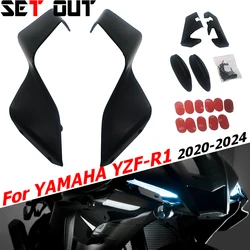 Motorcycle Downforce Naked Side Spoilers Winglet Kit Spoiler Wind Wing For YAMAHA YZF-R1 YZF-R1M 20-24 YZF R1 R1M 2020-2024