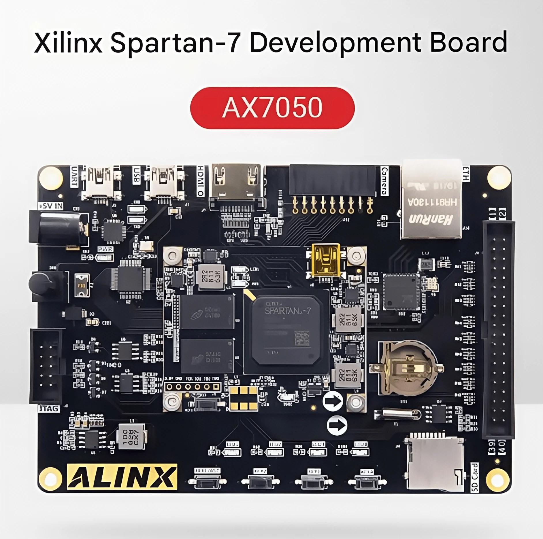 لوحة تطوير AX7050 XILINX FPGA Spartan7 VIVADO معالجة الفيديو التحكم الصناعي #1