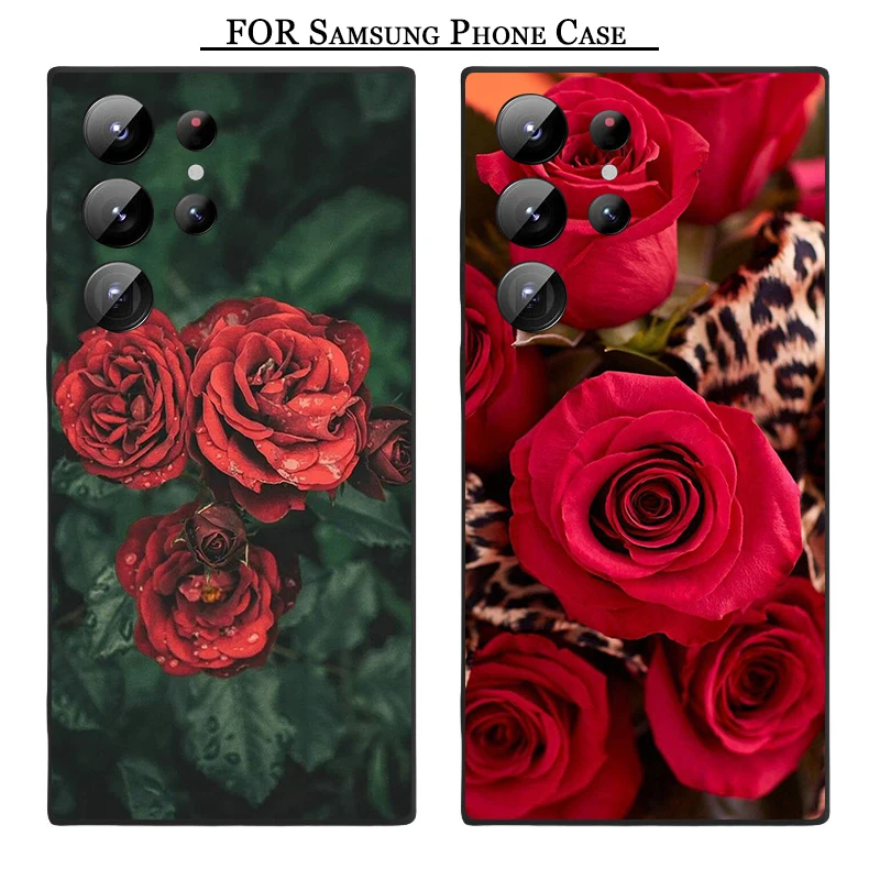 

for Samsung S23 FE Plus Ultra 24TM rose flower peony red Mobile Phone Cases