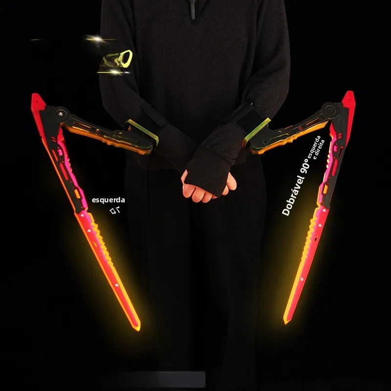 2077-modele-d'arme-empilable-en-acrylique-lumineux-accessoire-de-cosplay-portable-equipement-de-personnage-de-jeu