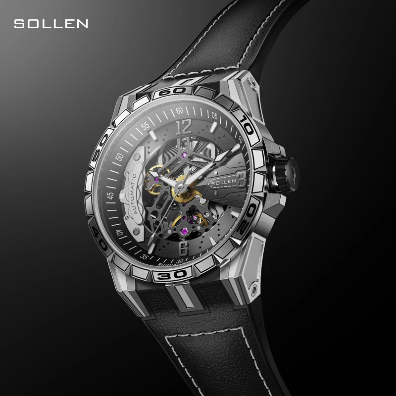 SOLLEN/Concept design of supercar caliper wheel hub for men\'s mechanical watch SL357