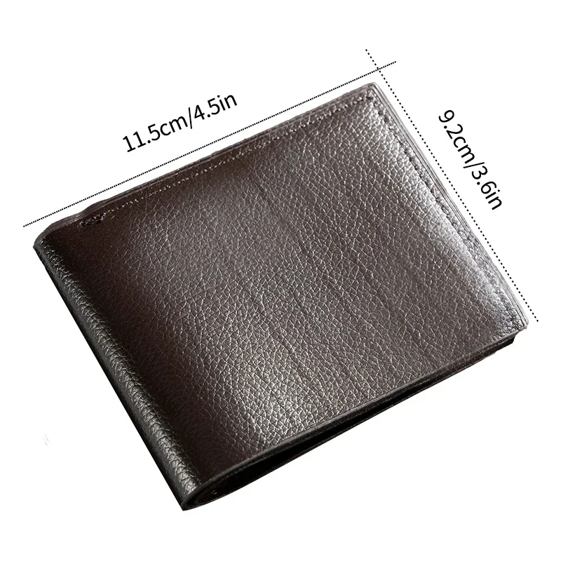 Men New Short Soft Leather Wallet PU Leather Young Male Student Wallet Multi Card Position Male Wallet Driver License Cover