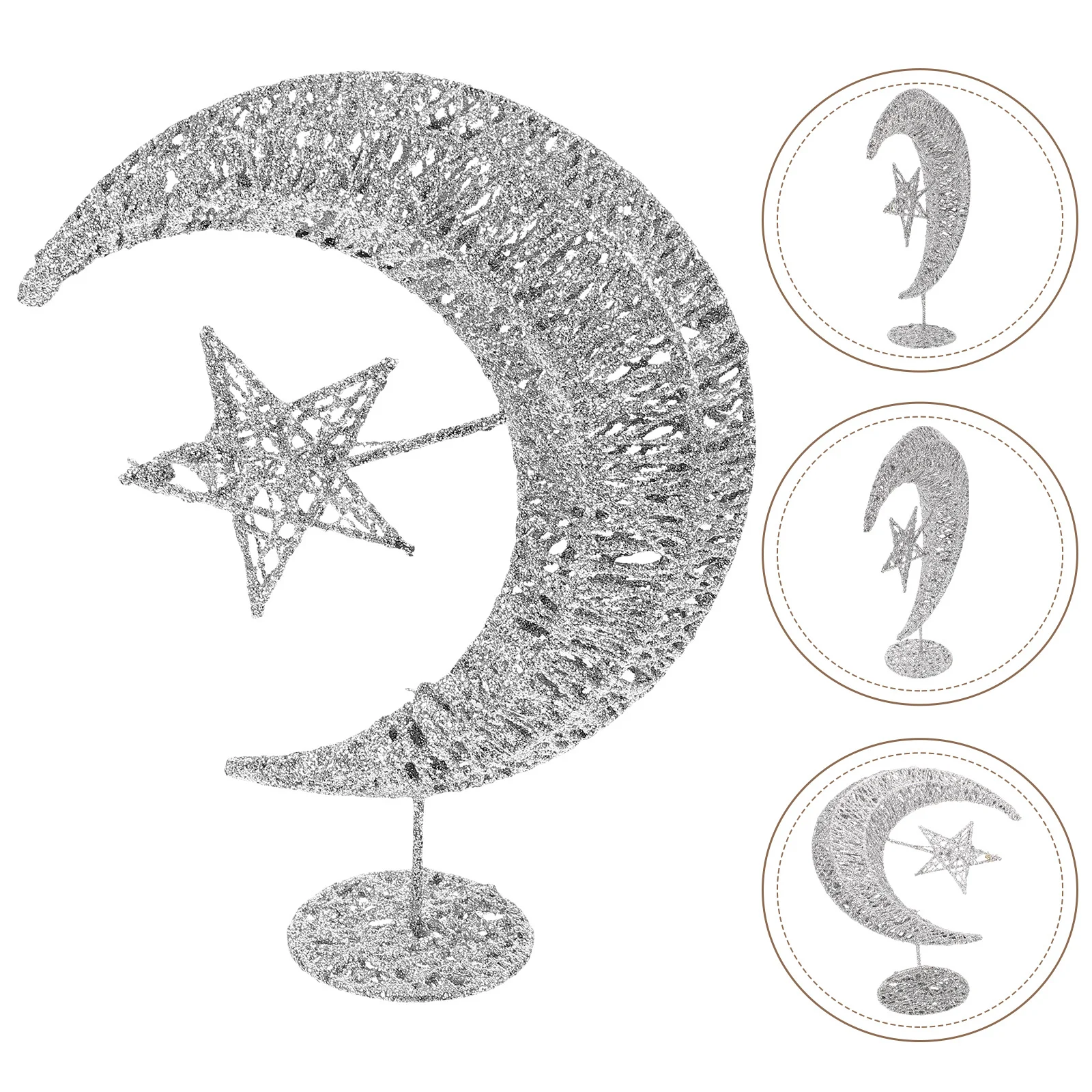 

Decor Tree Christmas Ornaments Decorations Outdoor Toppers Star Moon and Eid for