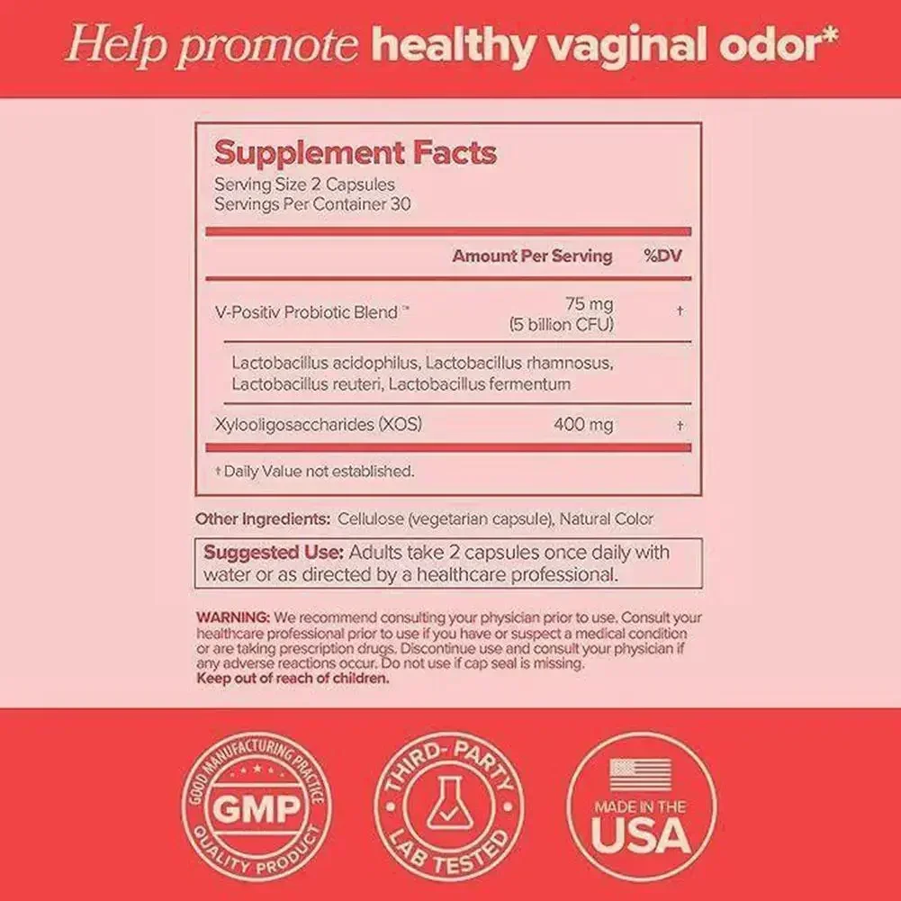 60 Tablets Of Women\'s Vaginal Probiotic PH Balancing Prebiotic Health Capsules To Protect Women\'s Health