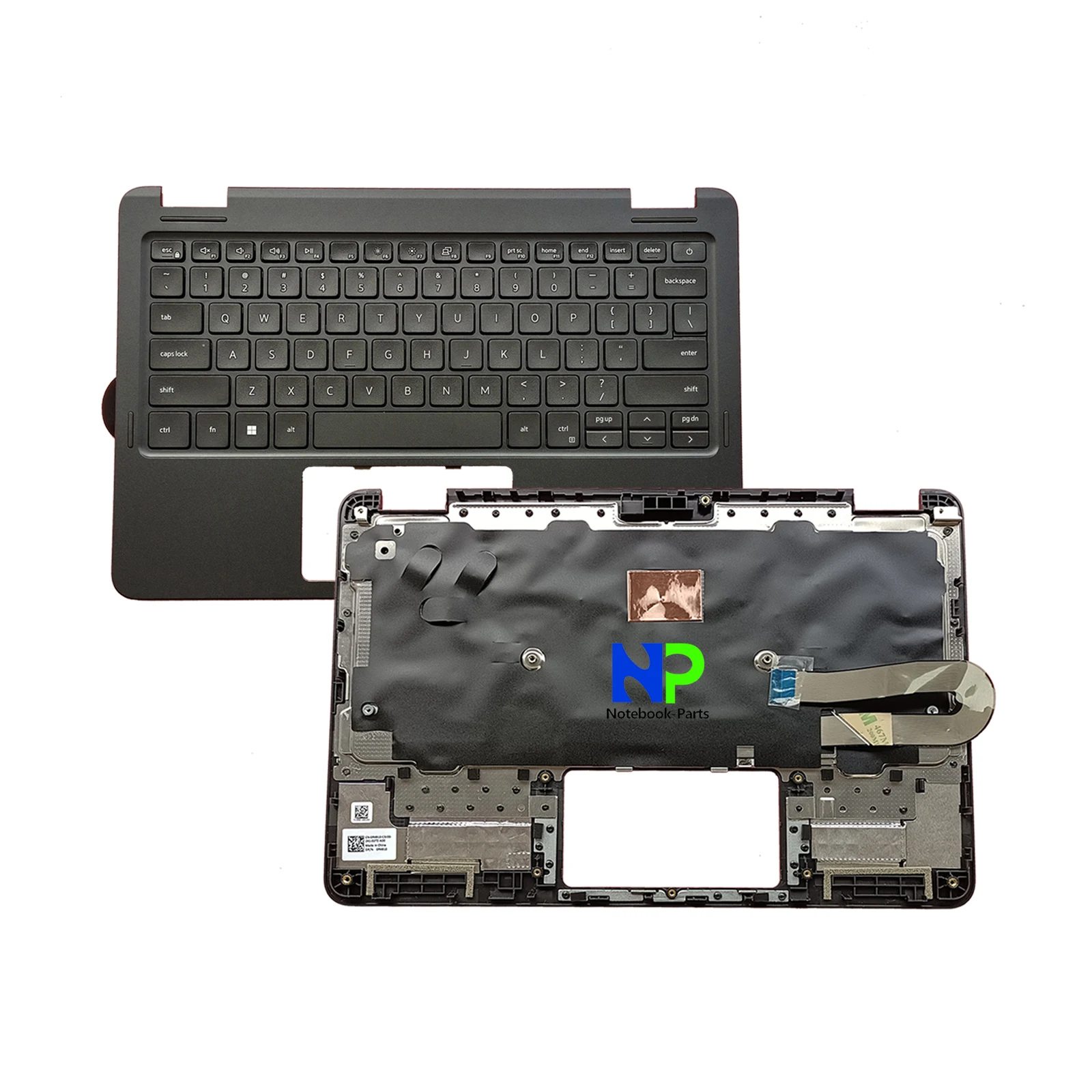 

New Top Cover For Dell Latitude 11 3120 11.6" Palmrest Non-Backlit US Keyboard 0R4910 R4910