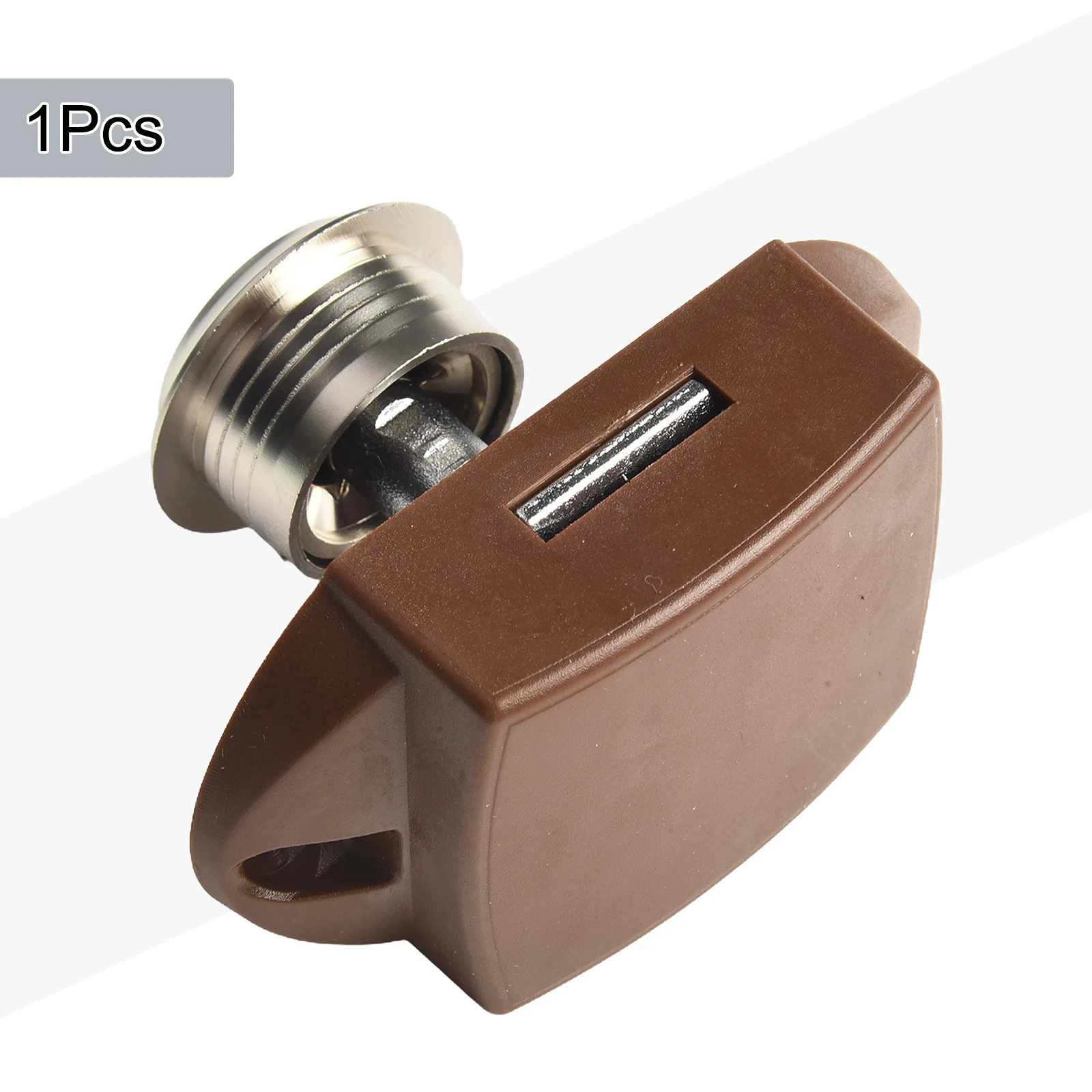 Slot voor RV drukknopslot meubilair 15 mm-20 mm ABS slotbehuizing Mooi uiterlijk Kleur Elegant mat nikkel