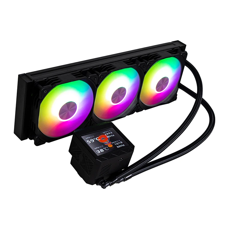 

OEM 360mm CPU Water Cooling Cooler Fan 5V Aluminum Heatsink Fan for Gaming PC 3Pin/4Pin Wholesale