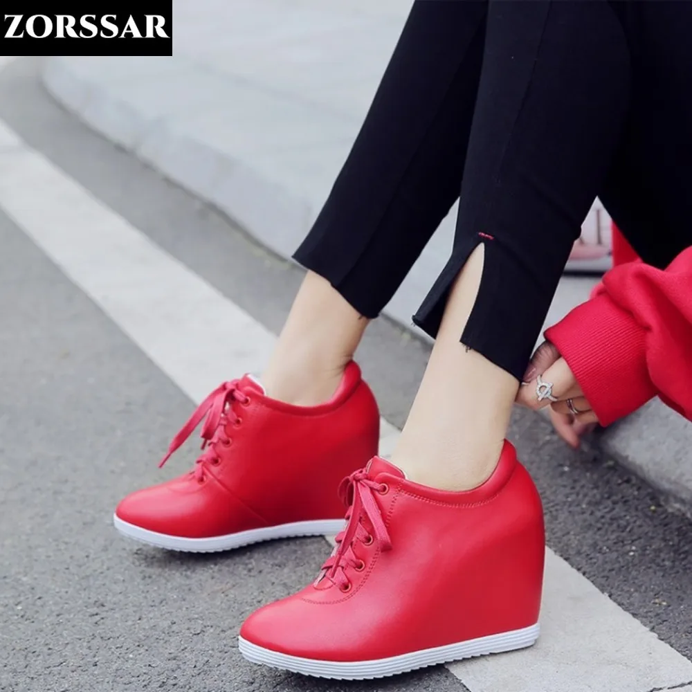 Hidden Heel Summer Fashion High Heels Ladies Casual Shoes Vulcanize Women Platform Shoe Spring 2024 Women\'s Wedge Sneakers