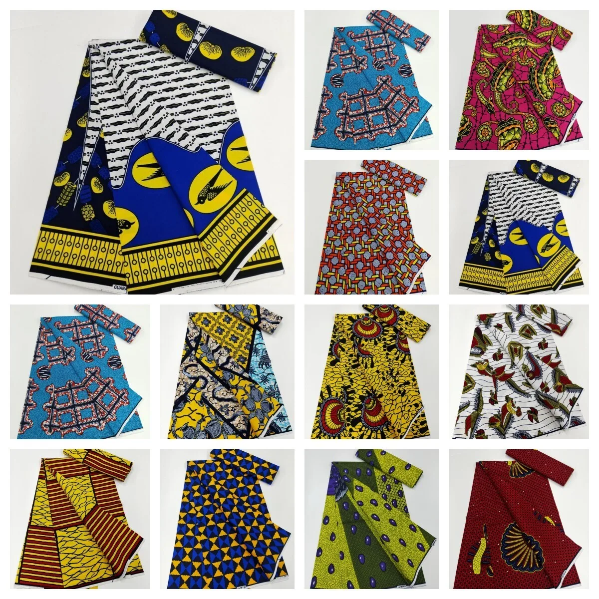 

Guaranteed Veritable Original African Real Wax Prints Fabric Nigerian 100% Cotton Ankara Batik Soft Pagne Helicoid Batik 6yards