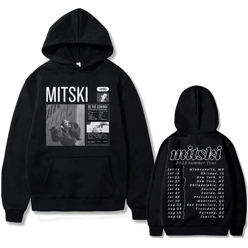 

Singer Mitski Be The Cowboy Graphic Print Hoodie Men Women Fahsion Vintage Trend Sweatshirt Unisex Casual Fleece Cotton Hoodies