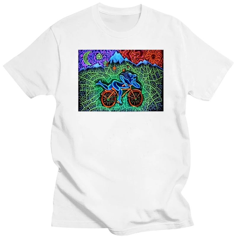 Bicycler Day Biker Trip Lsd Acid T Shirt Dr Albert Hofmann T Shirt Acid Party Dtg2 Print T Shirt Men Summer Top Tee