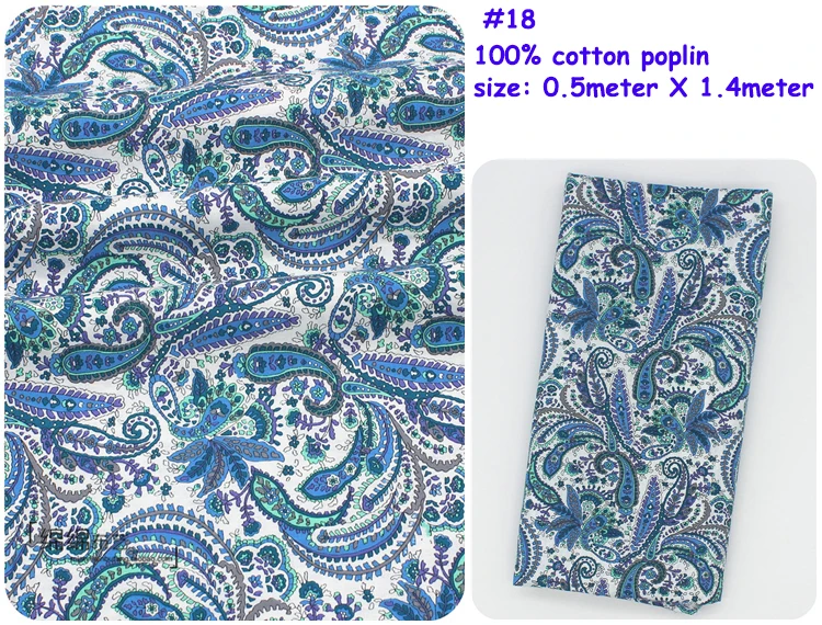 Number-5 SUPER DEALS!! BY PIECE Printed Cotton Poplin Fabric Patchwork view 5