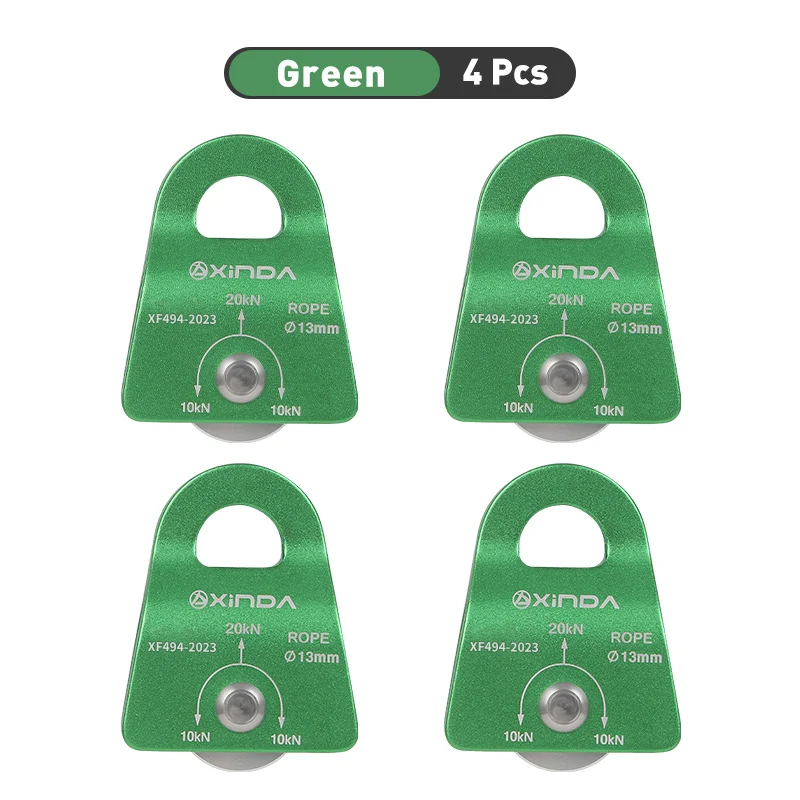 XINDA Outdoor Pulley Feste Sideplate Einzel Sheave Pulley Klettern Überleben Werkzeug Hohe Altitud Traverse Schleppen Getriebe