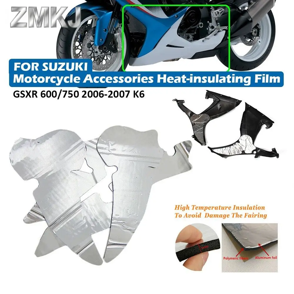 

For Suzuki GSXR600 GSXR750 2006-2007 K6 Heat Shield Fairing Melting Protection Pre-Cut Insulation Sponge Motorcycle Accessories