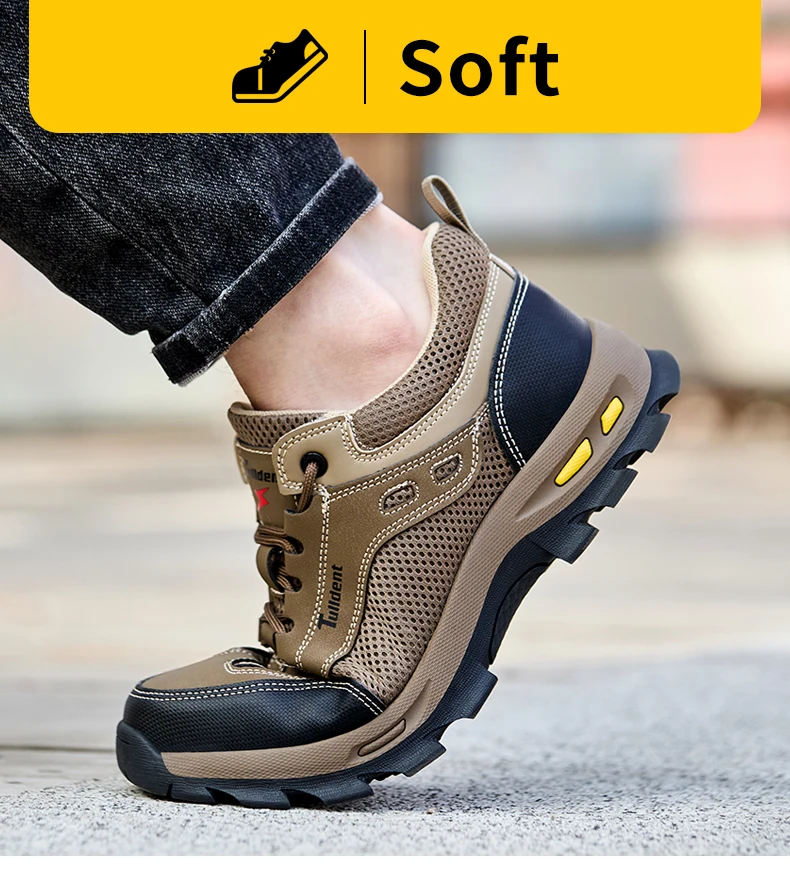 Neue Herrenschuhe Sommer-Arbeitsschutzschuhe, Herren-Antiperforations-Arbeitsschuhe, Schutzschuhe, Sicherheitsstiefel – Detail 10