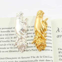 New Paper Clip Retro Lady Book Mark The Hand of Wealth Metal Bookmarks Gifts for Girl Lover Stationery Collection Gift