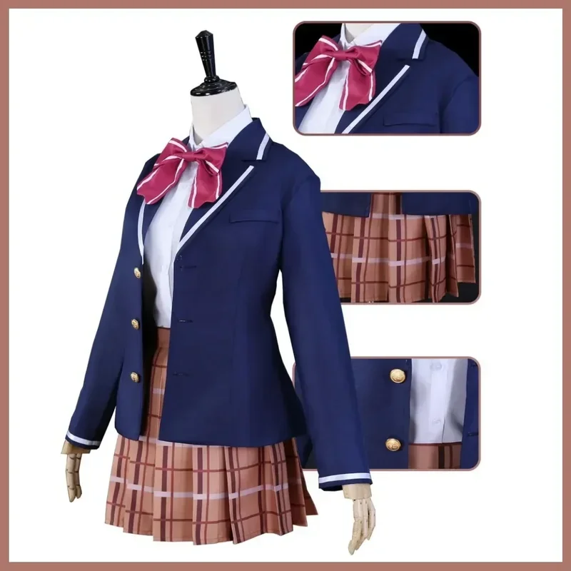 FC6Anime The Angel Next Door Spoils Me Rotten Shiina Mahiru Cosplay Costume Wig JK School Uniform Skirt Woman Kawaii Campus@FC8！