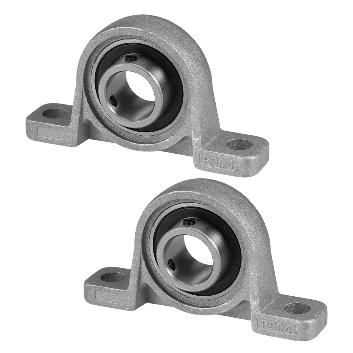 

2 Pcs Vertical Bearing Zinc Alloy 20mm Inner Diameter Sphere Pillow Block Bearings for Machinery