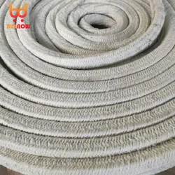 40mm x 40mm x 5500mm Ceramic fiber sealing strip high-temperature resistant door sealed coal furnace fiber rope
